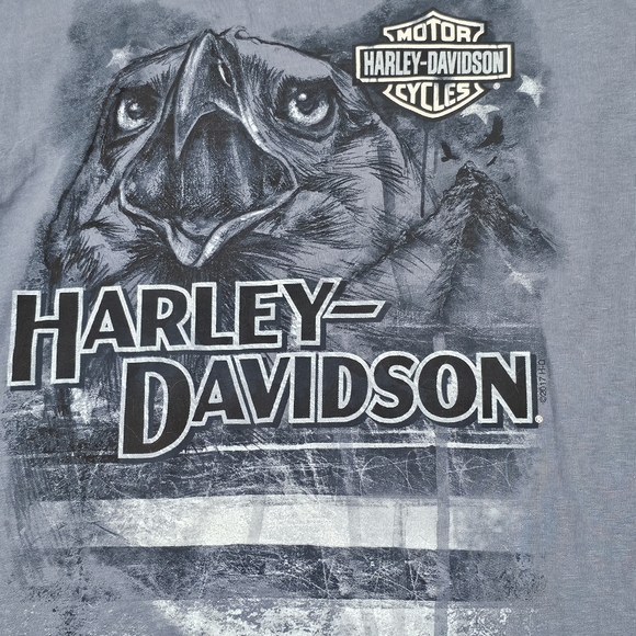 Harley-Davidson T-Shirt Vtg M Made In USA Eagle Columbia‎ TN Mule Capital - Picture 2 of 6